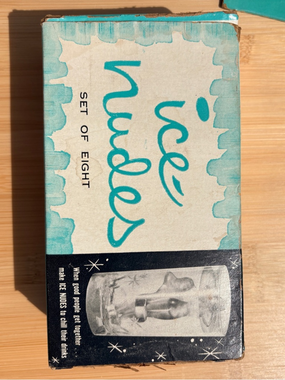 VTG ice nudes Teal Box - Novelty Ice Cube Mold Set - Picture 6 of 11